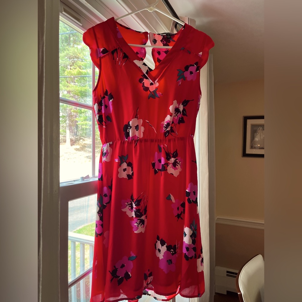 41 hawthorn red floral dress